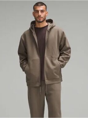 Lululemon Steady State Full Zip Hoodie Sweatshirt Nomad Tan Size Large